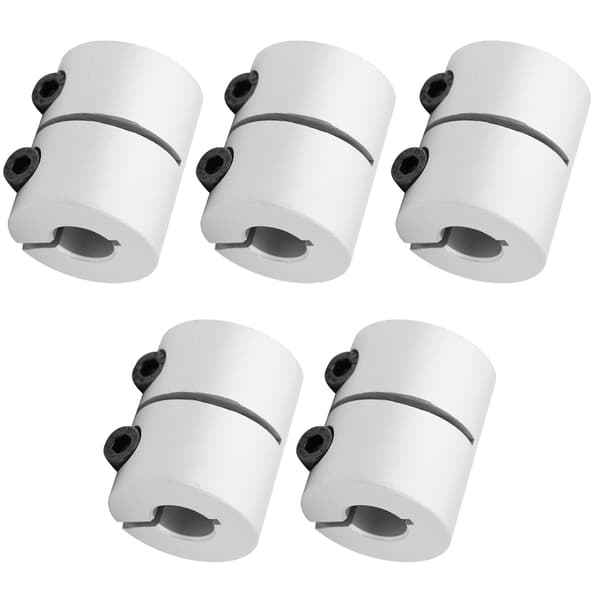 5 stk. akselkobling i aluminiumslegering til 3D-printer, servomotor, stepmotor