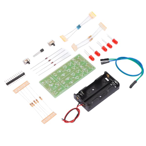 Diskret komponentgrindkretskit Analog krets Slitstark ABS DIY elektronikkit för experimentell träning
