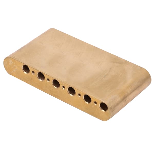 Mässingsstallblock Single Rock för Fender/SQ/CV gitarrdelar 74 mm med rör