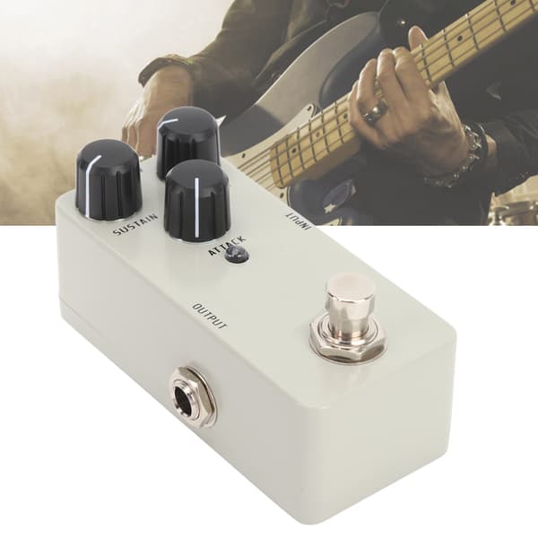 Kompakt elgitarrkompressorpedal Helt analog krets Enkel effekt True Bypass 9V DC
