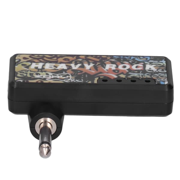 Elgitarr Bas Hörlursförstärkare med Ljudkabeladapter USB-laddning Gitarrtillbehör