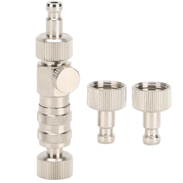 3st Snabbkoppling Airbrush Kopplingssats med Flödeskontrollventil Kompressoradapter