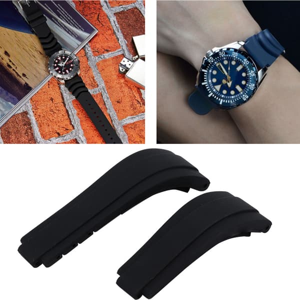 Erstatning Premium Silikone Urrem Sort Urrem til Submariner
