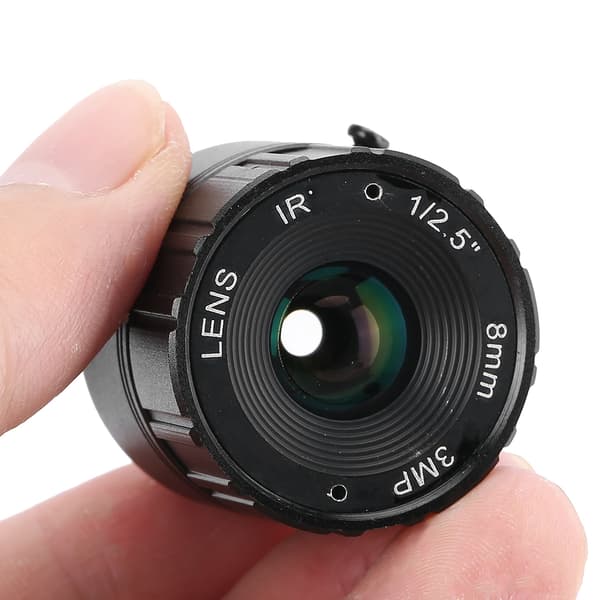 8 mm fast objektiv 3 MP HD-säkerhetskameralins för CCTV-övervakning