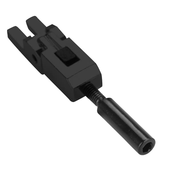 6 st Tremolo Bridge Roller Saddles inklusive skiftnyckel för elgitarr (svart)