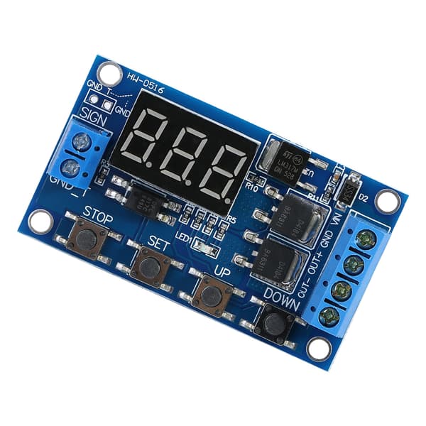 DC 5V-36V Trigger Cycle Delay Timer Switch Tænd/Sluk Relæmodul med LED-display