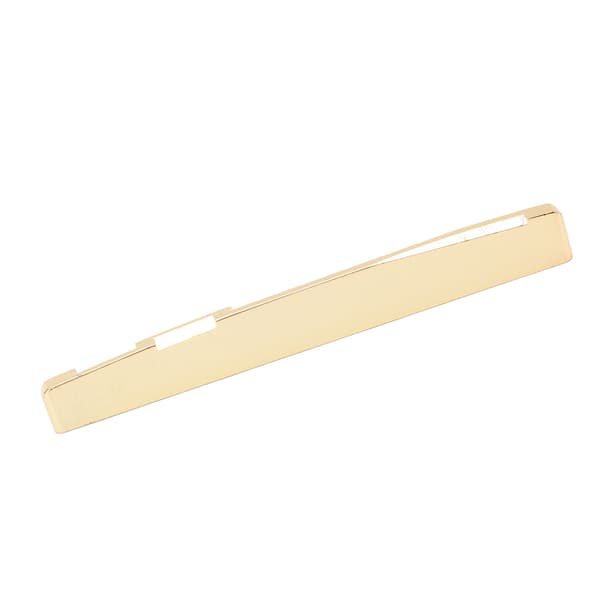 Akustisk gitarrsadel 74mm Mässing Guldfärgad Instrumentreservdel 1st