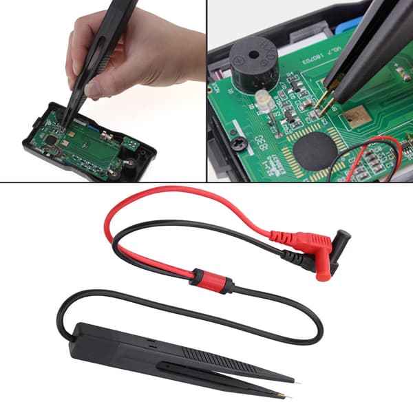 Bærbar SMD SMT Chip Test Clip LCR-måler til multimeter modstandskondensator