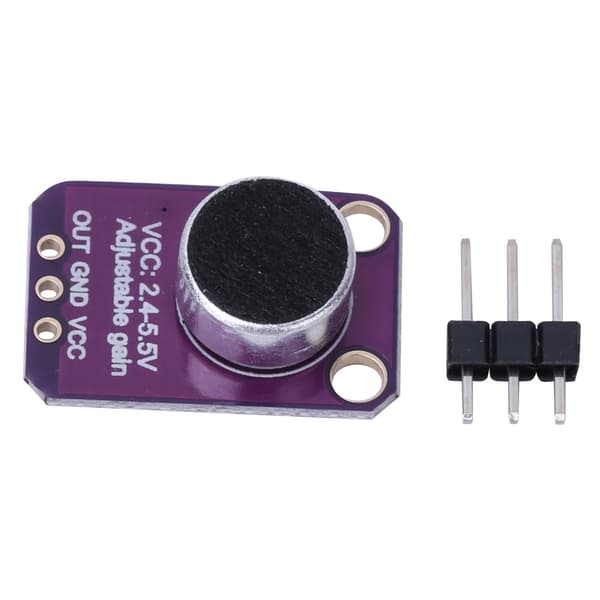 MAX4466 Mikrofonforstærkermodul Lydsensor 2.4V til 5.5V Mikrofonforforstærker