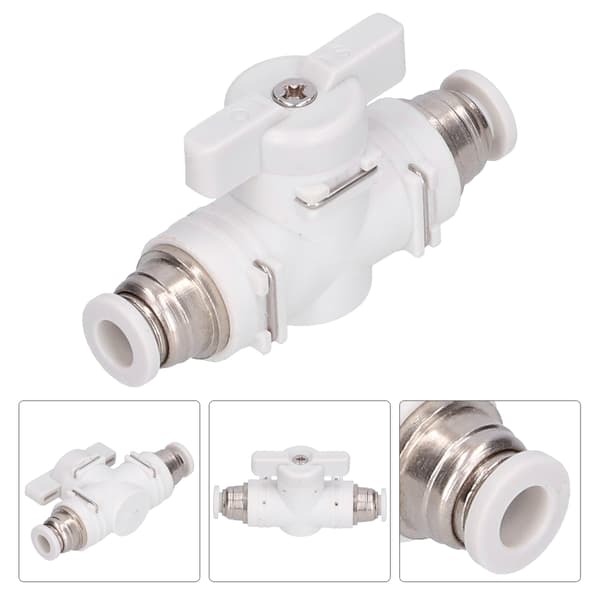 Flödeskontrollventilkoppling Pneumatisk anslutning Luftledningsplugin Snabbkoppling Unionadapter 6mm