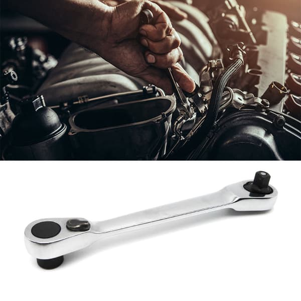 Topnøgle Skraldenøgle Bit Driver Combo 1/4in 72 Tænder Quick Release Dobbelthovedet Topnøgle