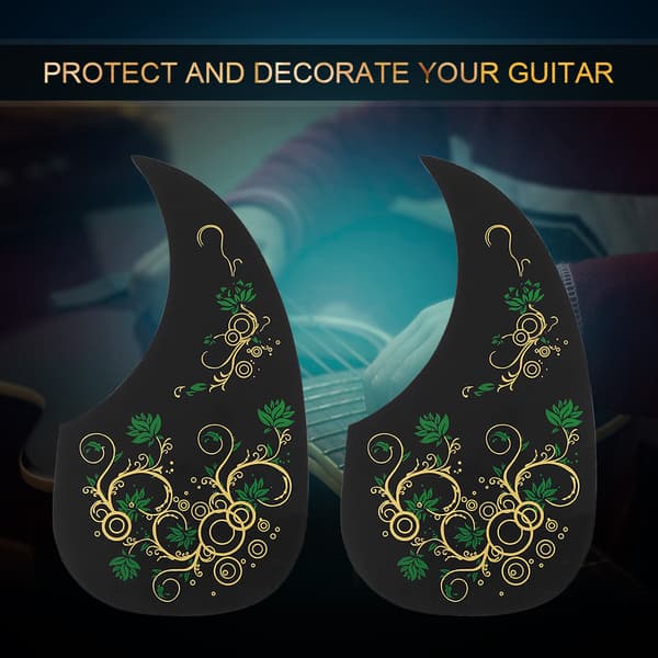 2 stk. holdbare selvklæbende pickguard-reservedele til 40\" 41\" folkeguitar