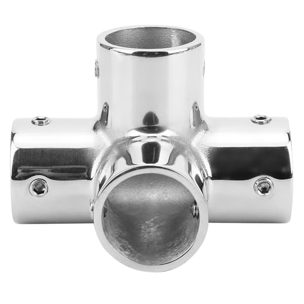 25 mm håndrækværkbeslag 316 rustfrit stål 4-vejs rund base hardware tilbehør