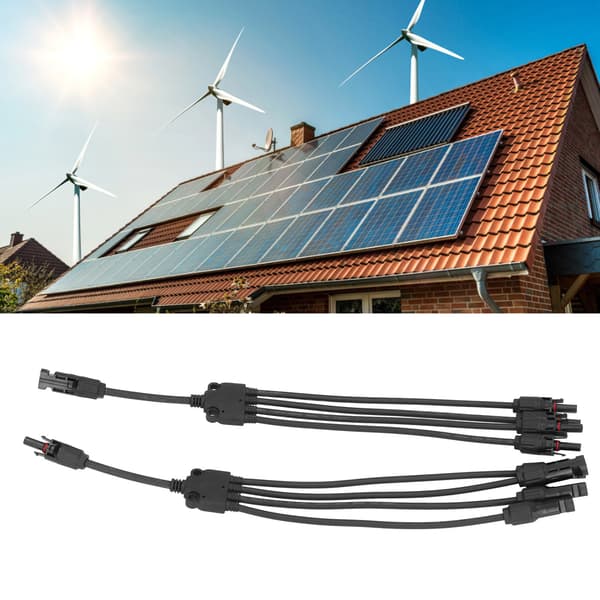 Solarstik Y-gren 1 til 4 Vandtæt Parallel Adapter Splitter til Udendørs Brug