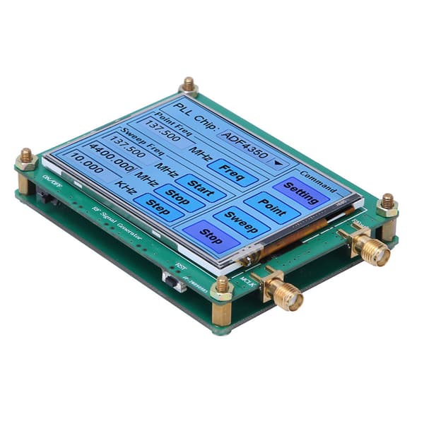 Signalgenerator Fuld Touchskærm RF Sweep Frekvens PC-kontrol med Datakabel ADF4350/ADF4351