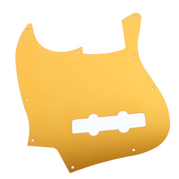Jazz Bass Aluminium Pickguard Scratchplate Vibrerande Orange Guld Elgitarr Frontskydd