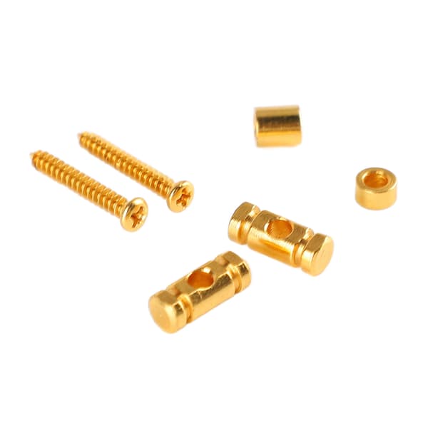 Elgitarr Roller Stränghållare Guide Retainer Metall Guld 6-pack Reservdelar för Scen Studio