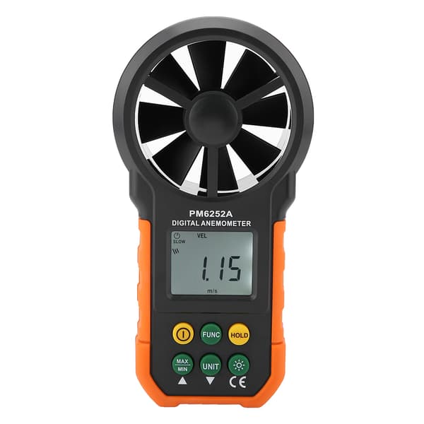 PEAKMETER PM6252A Digital Vindhastighedsmåler Luftvolumenmåler Anemometer