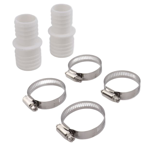32 mm ABS-plast poolslangeforbindelse, reservesæt, 2 adaptere, 4 klemmer til Pangea Tech akvariefontæne