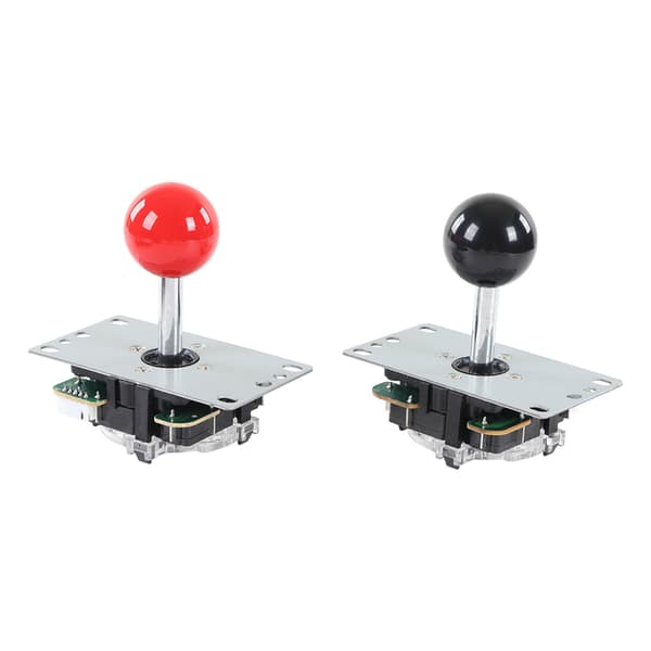 Gør-det-selv 2-spiller Arcade Joystick Sæt, USB Game Controller PCB, 30 Røde Sorte Trykknapper, Retro Gaming Konsolpakke