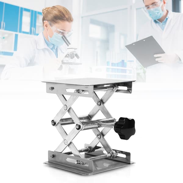 100X100mm Laboratorieløft Løfteplatforme Stativ Saks Rustfrit stål