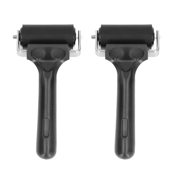2-pack Brayer Roller 6 cm gummifärgrulle för tryck, målning, stämpling och hantverk