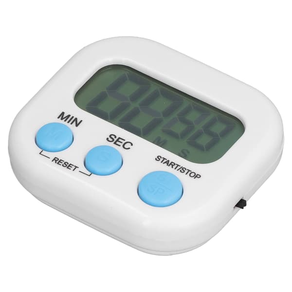 Digital Timer med Stor LCD-skærm, Nedtælling og Stopur, til Køkken og Studie