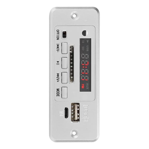 5V USB FM-radio MP3-afspillerkort, lydafkodermodul med effektforstærker til musik, sølv
