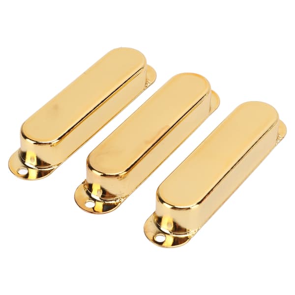 3 st elgitarr single coil pickup-skydd koppar musiktillbehörssats guld