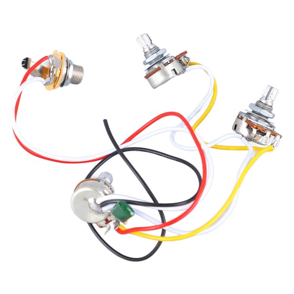 Bas Potentiometer Ledningsnet 500K Tone Volumen Controller Instrument Tilbehør
