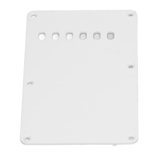 2 st vit PVC elgitarr bakplatta 6 hål robust elegant plektrumskydd bakplatta