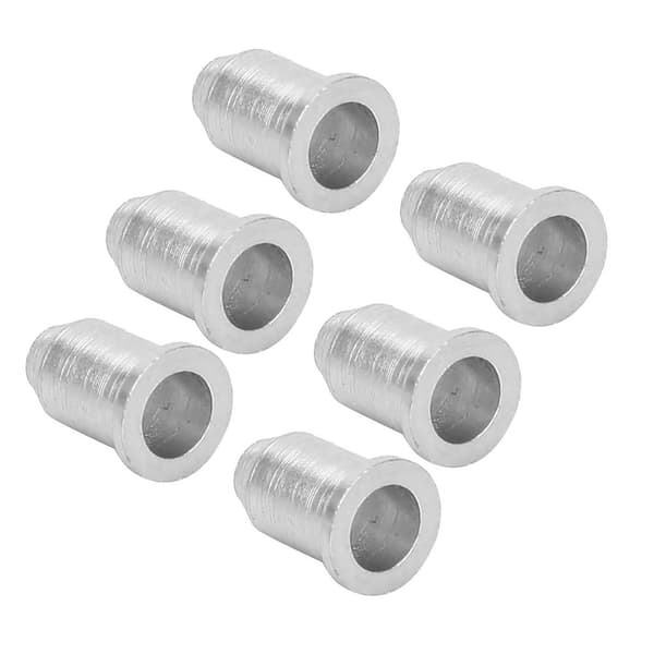 6 st järn elektrisk gitarr stränghylsor gitarr stränglock instrumenttillbehör (silver)