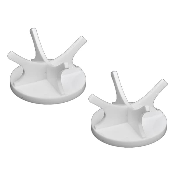 2-pack golfbollshållare, stabil, robust, minimalistisk baseballmonter, vit