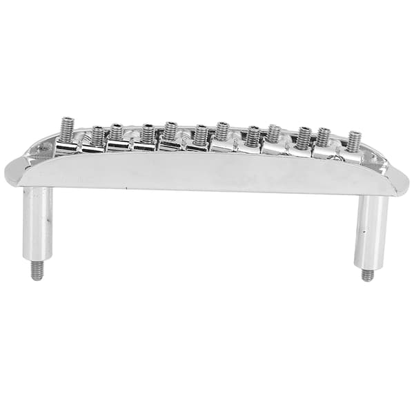 Gängad sadelgitarrbryggbyte för Mustang Jag J master Style gitarrer (silver)