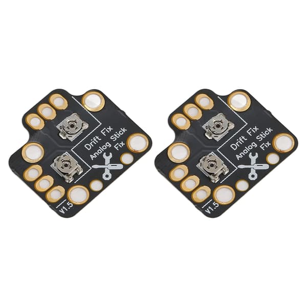 2x Universal 3D Analog Stick Drift Reparationskort för Game Controller Joystick Fix Mod Svart