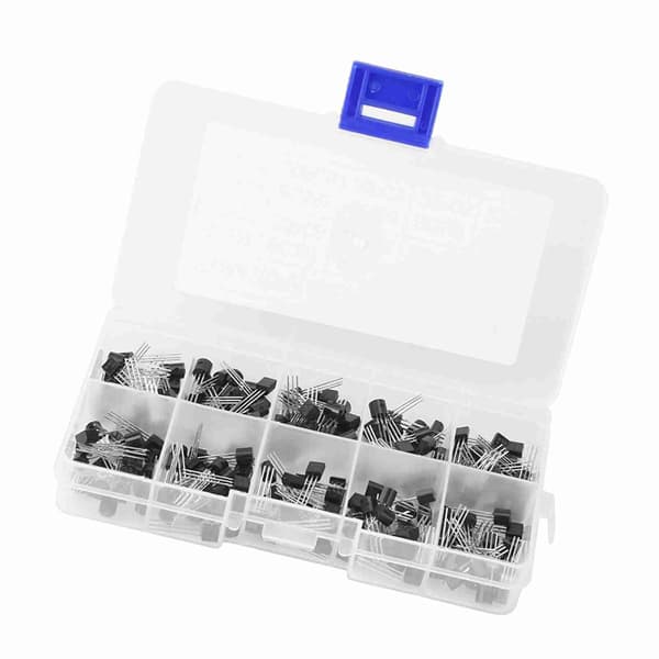 200 stk. 10 værdier NPN PNP TO‑92 BC327‑BC558 Transistor Sortiment DIY Sæt