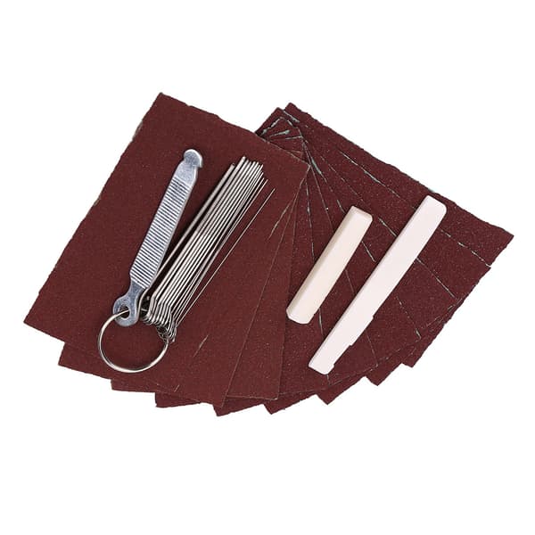 Guitar Bone Bridge Saddle Nuts Sandpaper File Set DIY Luthier Tool Kit