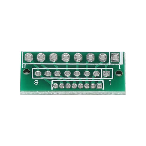 10st 1.27/2.0/2.54mm stigning 8Pin 3Rader 24Hål Breakout PCB för RF-modul