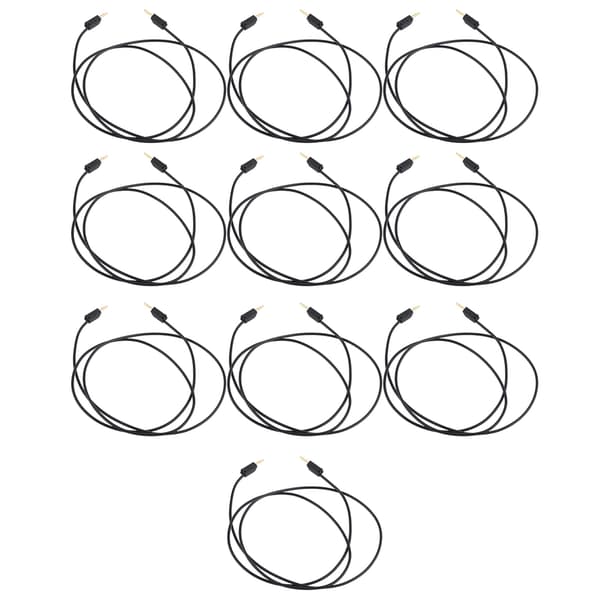 10 sæt bananstik testledning messing PVC elektrisk testledning kabel til multimeter 2mm sort