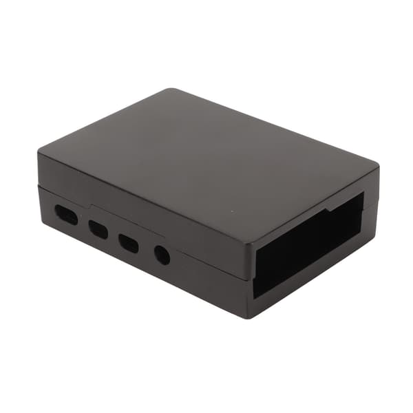 Kølekasse i aluminiumslegering med flere porte til Raspberry Pi 4B, sort