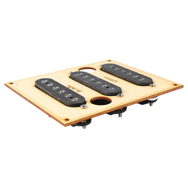 Gitarrpickup-set Svart Brusfri 6 Ljudhål Elgitarr Single Coil Pickup-set