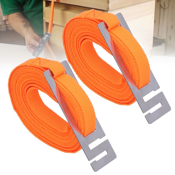 2 st orange bikupabälte bärbart fast spänne bikupaförpackning biodlarförråd