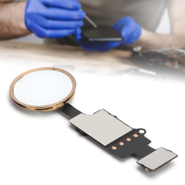 Hjemknap Flexkabel Erstatning til iPhone 7 7 Plus 8 8 Plus Guld Returknap Modul