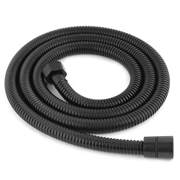150 cm lang sort fleksibel bruseslange i rustfrit stål G1/2\"