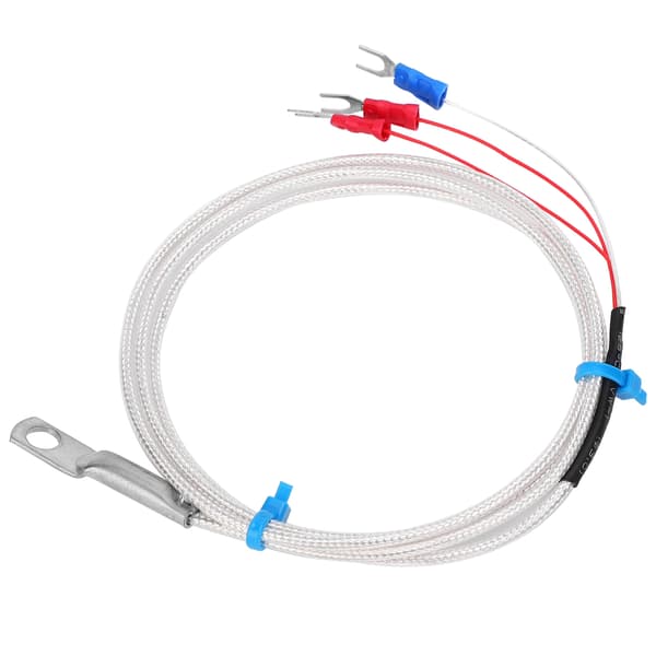 Temperatursensor Prob PT100 Termistor Temperaturmätningsprob Rundhål Patch Typ 5m