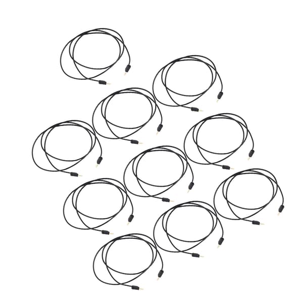 10 sæt bananstik testledning messing PVC elektrisk testledning kabel til multimeter 2mm sort