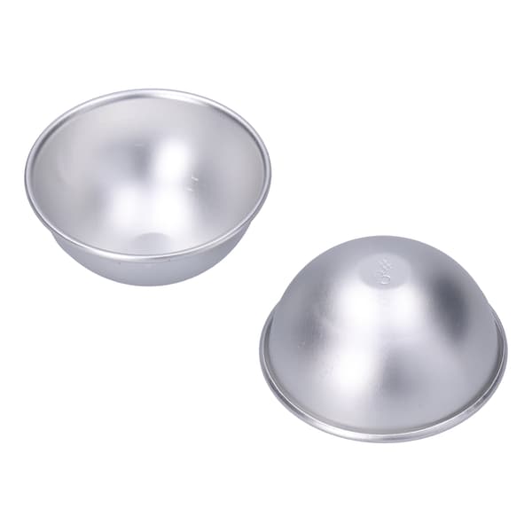 Professionel bageform i aluminiumslegering til kager, bærbar DIY badebombeform sæt med 12