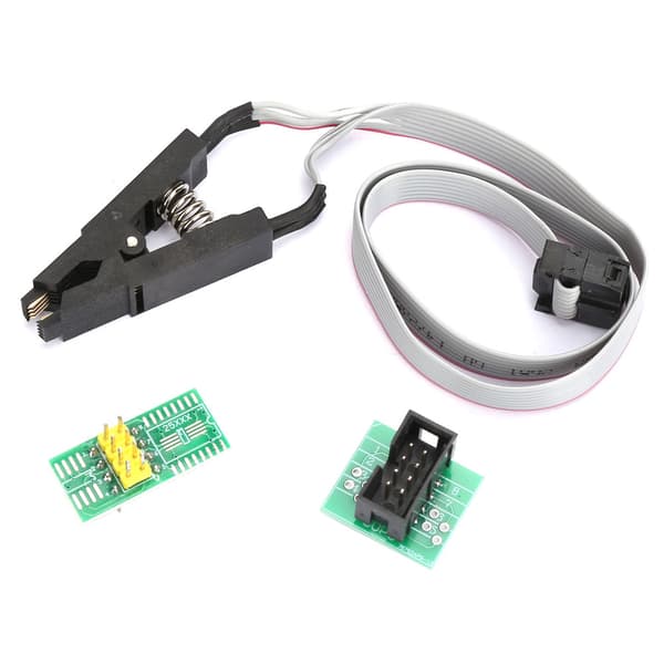 SOIC8 SOP8 Flash Chip IC Testklämma Programmeringssockel Adapterkort Kabel