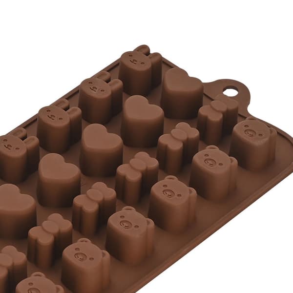 Chokolade Slikform Sød Silikone Bageform Genanvendelig til Isbit Gelé Budding CC-090