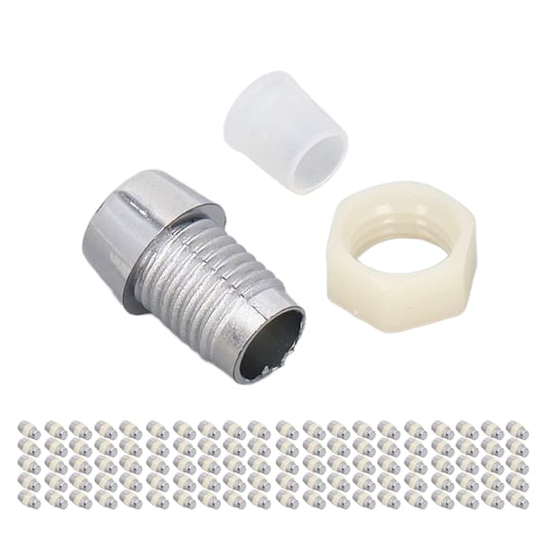 100 sæt LED-holder 5 mm plast lysdiode panelmonteringsclips tilbehørssæt sølv